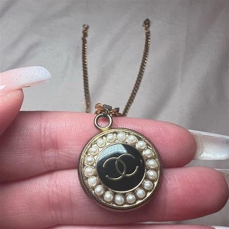 upcycled chanel necklace|Upcycled Necklace Chanel .